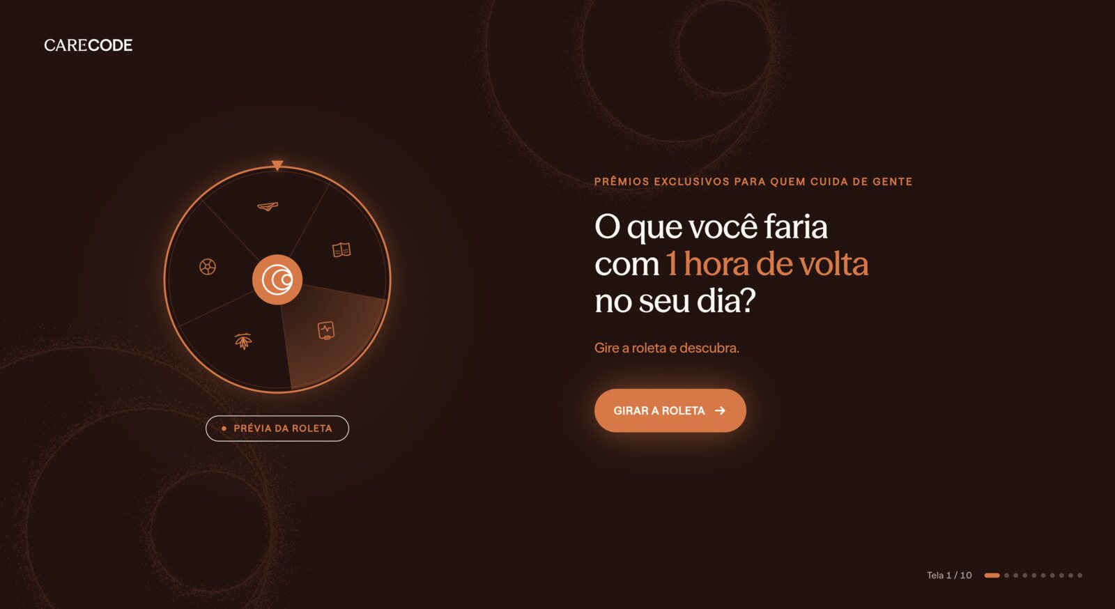Carecode, roleta digital de evento